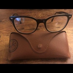 Ray Ban black and clear glasses